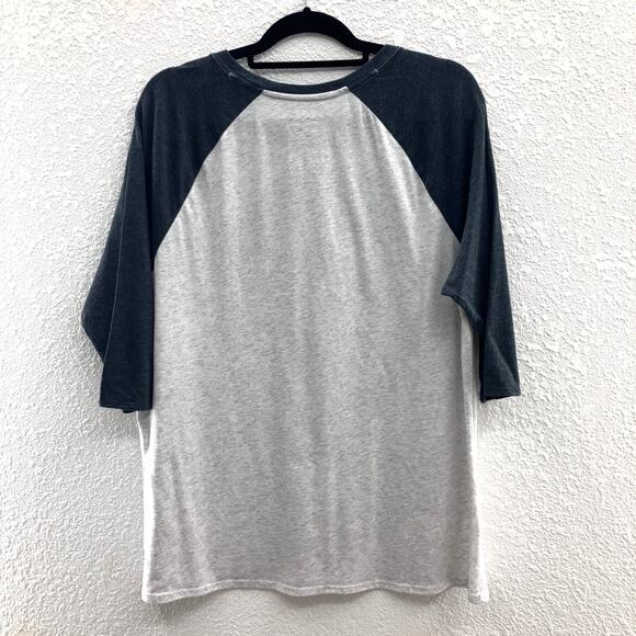 Nike Black Gray Gold Glitter University Of Iowa Hawkeye Raglan Baseball T Shirt - Picture 3 of 9